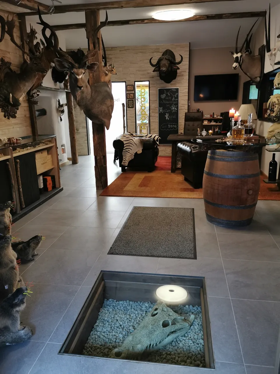 Werkstücke und Einrichtung im Präparations-Atelier Kappel